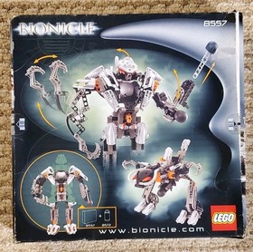 LEGO 8557 Bionicle Exo-Toa Retired Complete w/ Manual & Box 2002 Vintage