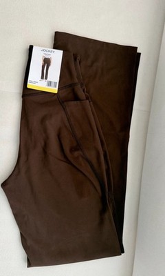 Jockey Espresso Yoga Pants Stretch Straight Leg 31.5'' Inseam Women
