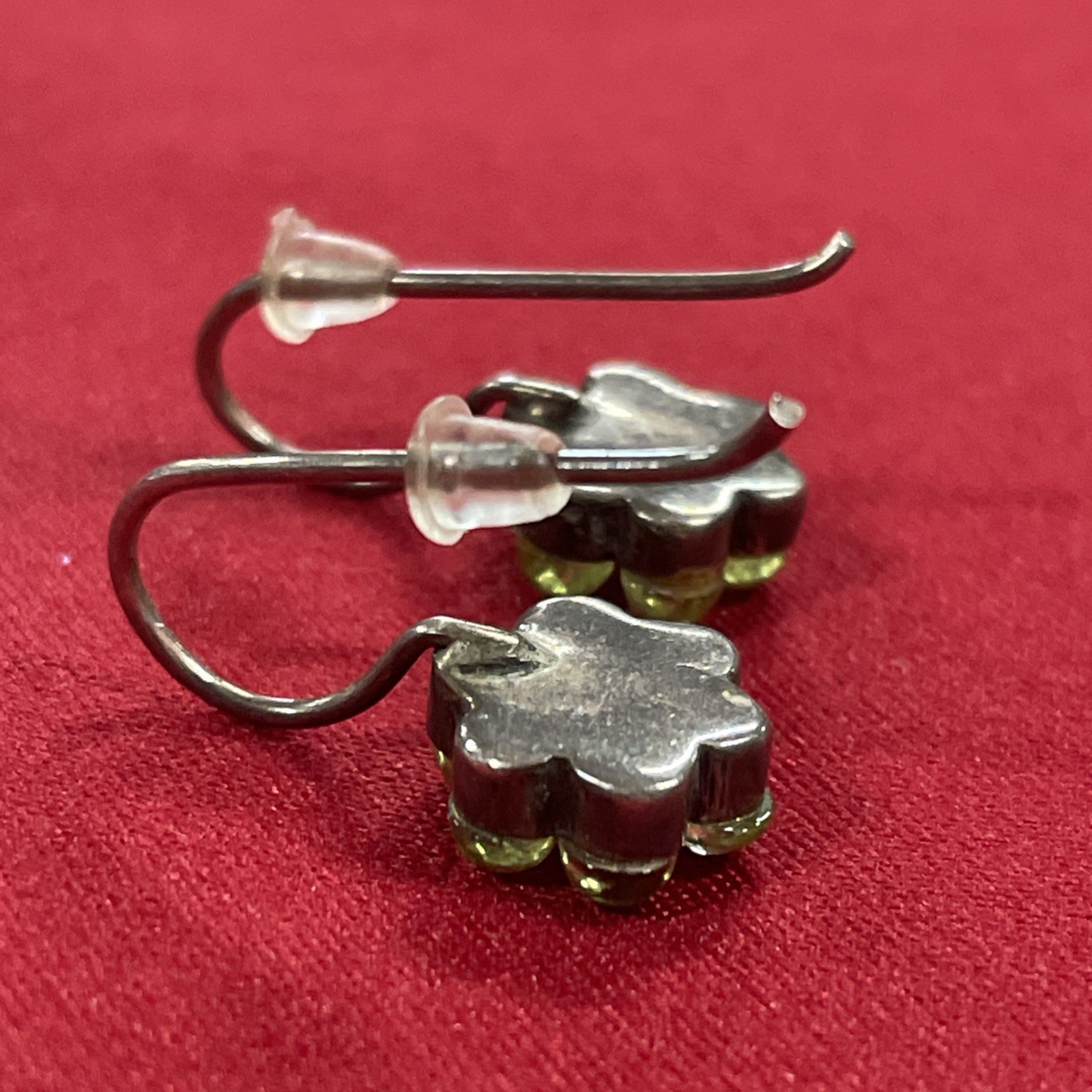 Sterling Silver Yellow Translucent Beaded Flower … - image 4