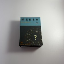 Mensa 75 Logic Puzzles Boxed Cards. Brain Teasers How Smart Are You 