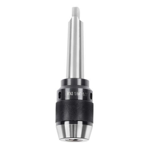 Mandrino trapano MT3 senza chiave 1/64"-1/2" gambo integrale MT3 per tornio legno - Foto 3 di 15
