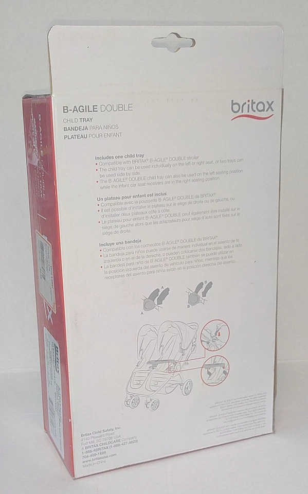 Britax Child Tray for B-Agile Double Strollers Black  Brand New in Box - Image 3 of 4