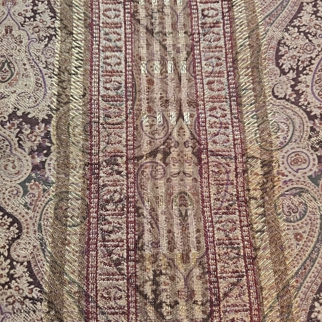 2 Croscill Tangier Paisley Damask Curtain Panels Gold Brown Lined 40x86 Weighted