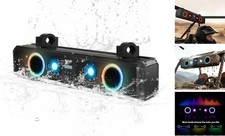 26'' UTV Sound Bar, IP66 Waterproof SXS Sound Bar, RGB UTV Speakers, 3 EQ