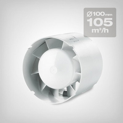 Vents 100 VKO Axiallüfter | 105 m³/h | Ø 100mm | Growbox & Bad