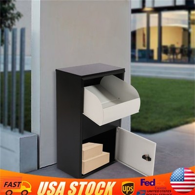 Package Delivery Box Mail Parcel Drop Mailbox Home Container Outdoor Porch+Lock