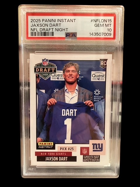 Jaxson Dart 2025 Panini Instant NFL Draft Night #NFLDN-15 PSA 10 GM (Rookie) 🔥