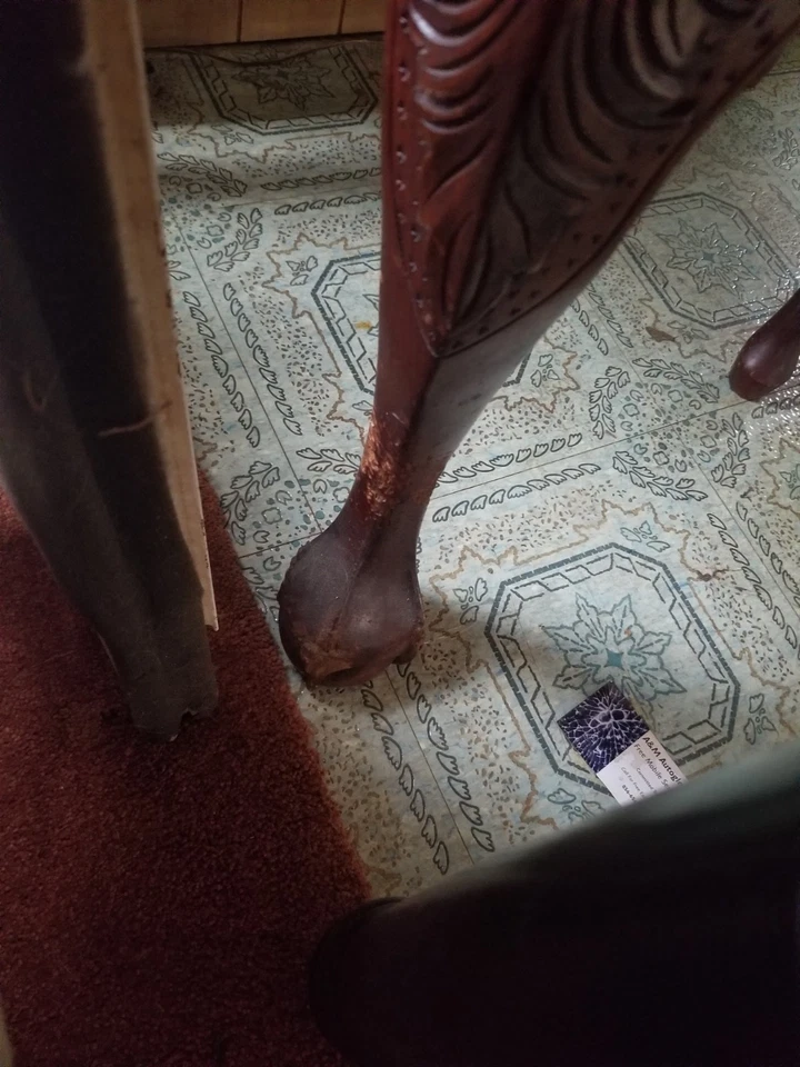 Escritorio de doble cara DE COLECCIÓN pieza antigua hecha por Thomas Chippendale, escritorio Parners Foto 4 de 4