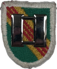 US ARMY 5th Sfg Nam Green Beret Flash Barett Aufnäher Uniform patch Captain