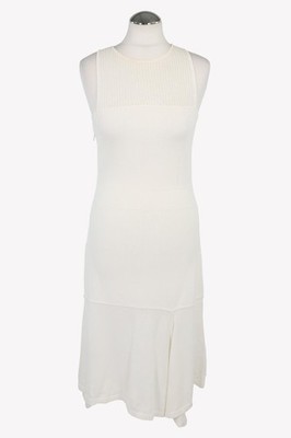 BCBG Max Azria Damen Kleid Gr. 38 (M) Weiß Trägerkleid Dress