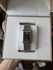 Versace Womens Tonneau Stainless Steel 23mm Bracelet Fashion Watch