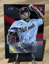 Seth Romero 2021 Topps FIRE ROOKIE AUTO Washington Nationals Autograph 