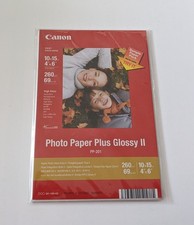 Canon Photo Paper Plus Glossy II, model PP-201, size: 6"x4" (3 sheets)