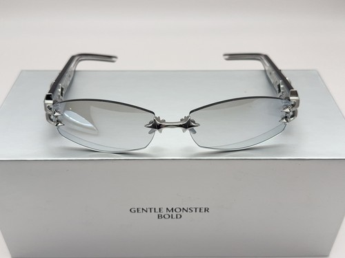 Lunettes de soleil Gentle Monster Manifesto 02 couleur argent NEUVES - Photo 4/12