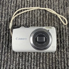 Canon PowerShot A3300 IS Silver 16.0MP Compact Digital Camera ONLY TESTED WORKS