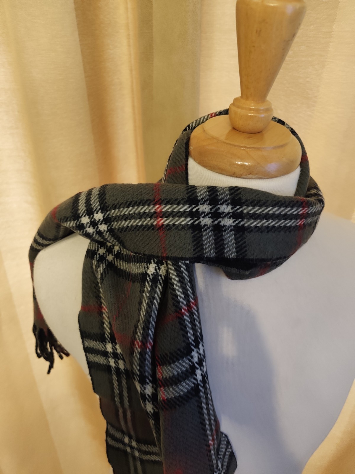 Burberry Y2K Vintage Reversible Scarf Grade C image 9