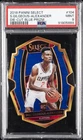 2018 PANINI SELECT DIE-CUT BLUE PRIZM #104 SHAI GILGEOUS-ALEXANDER RC /249 PSA 9