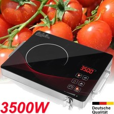 3500W Infrarot Kochfeld Kochplatte Einzelkochplatte Glaskeramik Elektro Autark