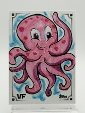 Marketplace image: 2026 Topps Chrome VeeFriends Outgoing Octopus 1/1 Sketch Jason Queen