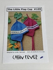 Cabin Fever Little Flap Cap Child Size Hat Knitting Pattern 109