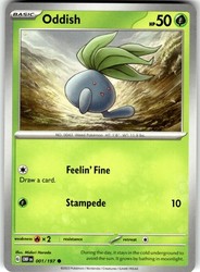 Oddish 001/197 Obsidian Flames