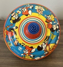 Vintage Fix  Foxi Made In Germany 1950s Metal Spinning Top Toy