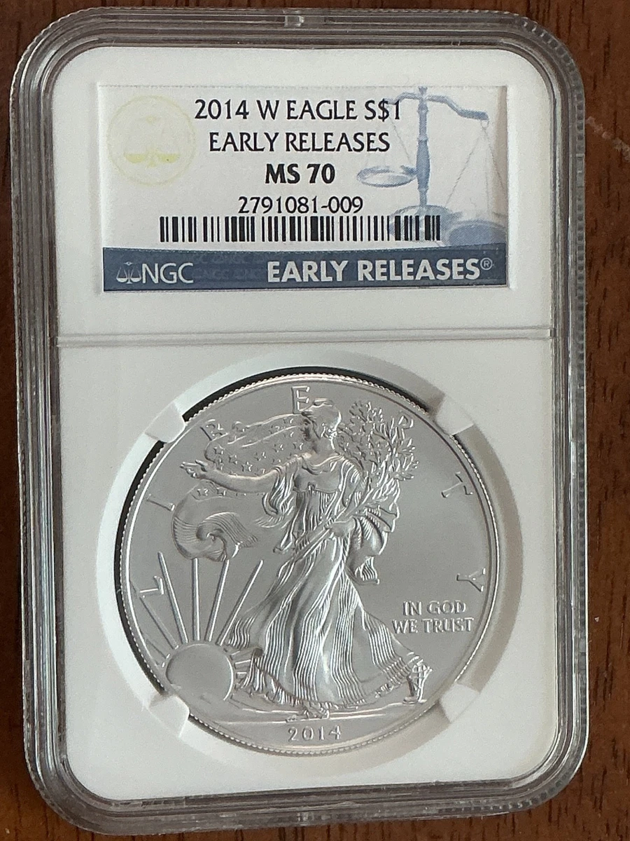 American Eagle MS 70 Graded 2014 Silver Bullion Coins for sale | eBay