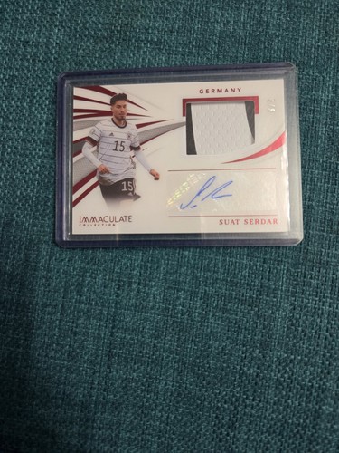 Suat Serdar, 2021 Panini Immaculate, Memorabilia Autographs, Auto, Patch, /8