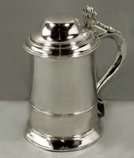 English Sterling Silver Tankard 1784 CHARLES HOUGHAM