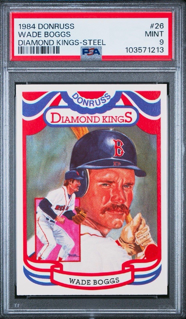 1984 Donruss Diamond Kings Steel #26 Wade Boggs PSA 9 MINT 1213