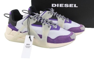 Diesel S-Serendipity Mask Herren Sneaker EU44 Grau Schnürschuhe Almond Toe