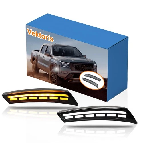 Smoked LED Front Bumper Wheel Side Marker Lights for 2022 2023 2024 Nissan Fr... - product listing photo