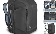 Wildhorn Brimhall Ski Boot Bag and Snowboard Backpack -US Ski Stealth SmokeBlue