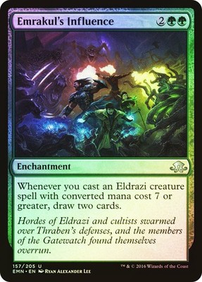MTG FOIL Emrakul's Influence  - Eldritch Moon #157