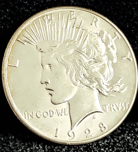 1928 Peace Dollar  MS++ Fabulous Strike Key Date 100% Original Coin