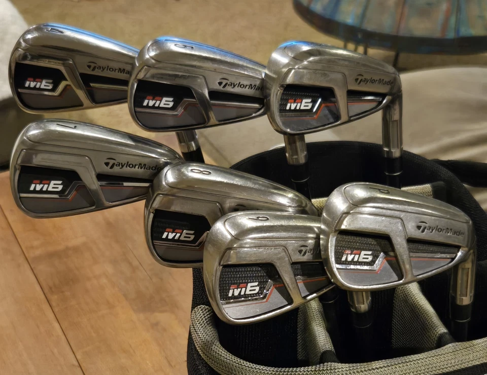 Conjunto de ferro TAYLORMADE M6 4-PW Atmos grafite eixos flexíveis regulares - Imagem 4 de 4