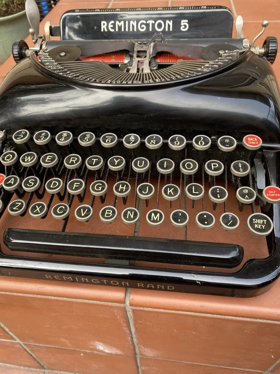 Preços baixos em Máquina de Escrever Remington Rand Modelo 5 | eBay
