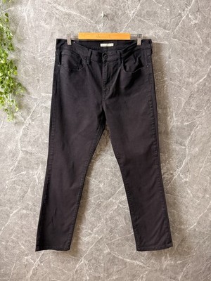 Levi s 724 Vintage High Rise Straight Damen Jeans Schwarz W33 Denim Hose