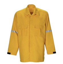 Lakeland Wildland Fire Shirt Flame Resistant NFPA 1977 Yellow Nomex 6oz XL NEW