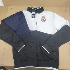 Real Madrid Track Jacket Black Size Small