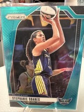 Stephanie Soares 2024 Panini WNBA Prizm Aqua 03/49 #47 Wings