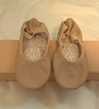 Bloch Belle Ballet Slipper 10.5C Pink. Lether Upper and Sole. Cotton Lining.