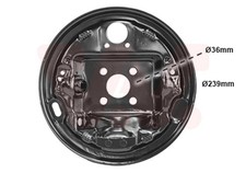 Abdeckblech Bremstrommel VAN WEZEL 4339373 für CLIO LOGAN DACIA RENAULT SANDERO