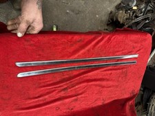 1953 1954 Ford Cars Original Pair Front Seat Back Stainless Trim Moldings Nice