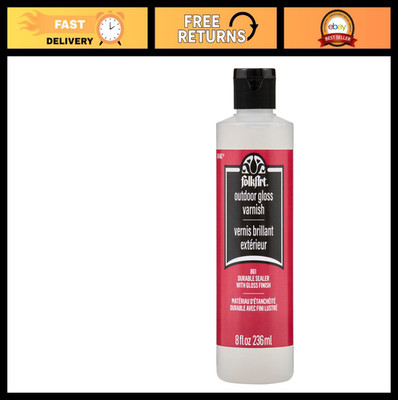 Outdoor Sealer for Crafts, 8 oz Gloss Finish, Weather-Resistant Coating