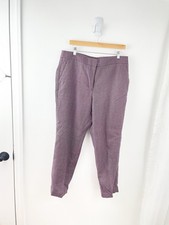 Talbots 14 Blue Red Ankle Length Heritage Dress Pants Women’s Size 14
