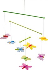 Mobile Schmetterlinge | 33 x 42 cm, Holz, 8 Teile | Deutsch | Goki | 52964