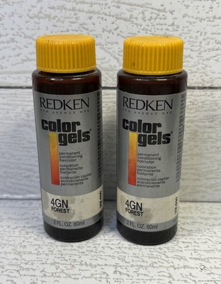 2- Redken Color Gels Permanent HairColor 2 fl. oz. Original Formula READ   4GN
