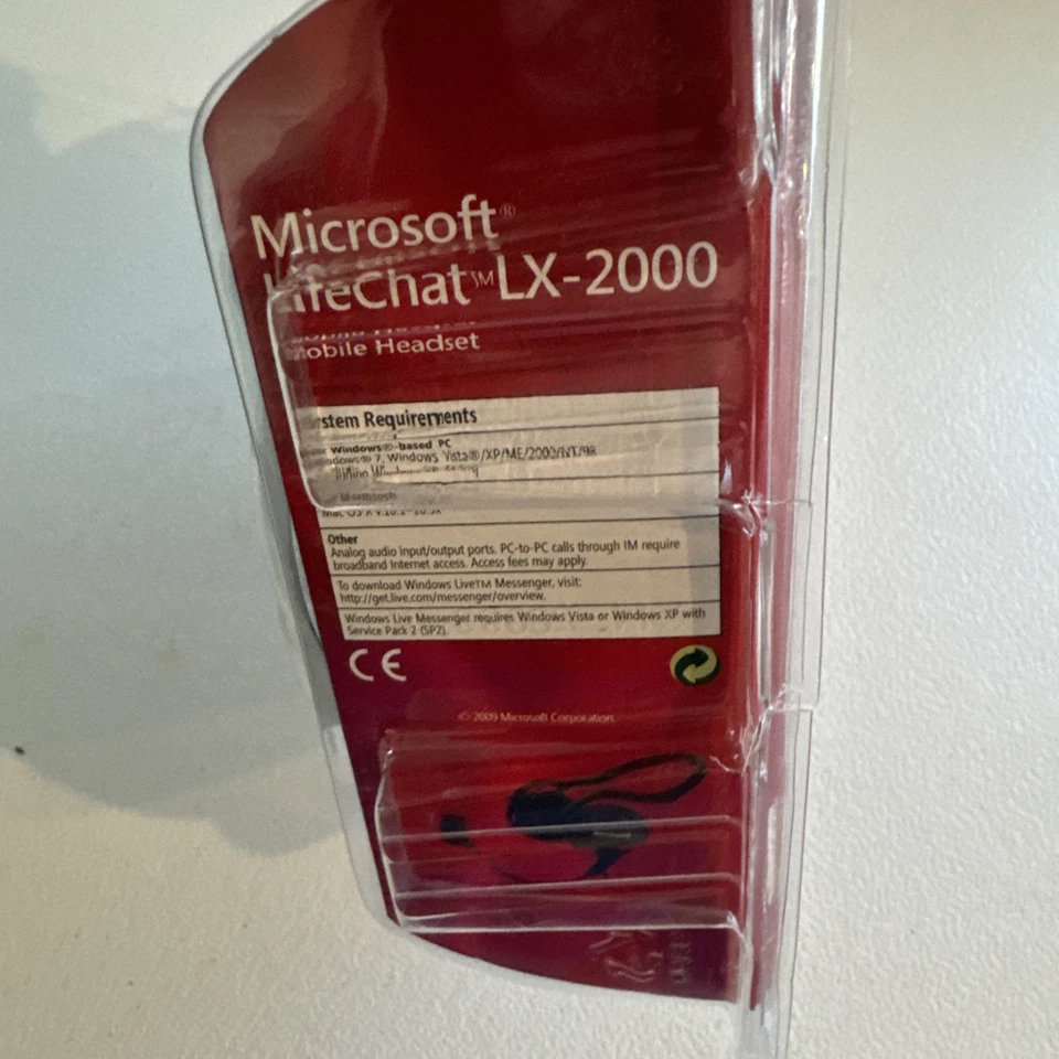 Microsoft Lifechat LX-2000 Compact Mobile Headset Foldable Microphone PC/MAC NIB - Image 4 of 4