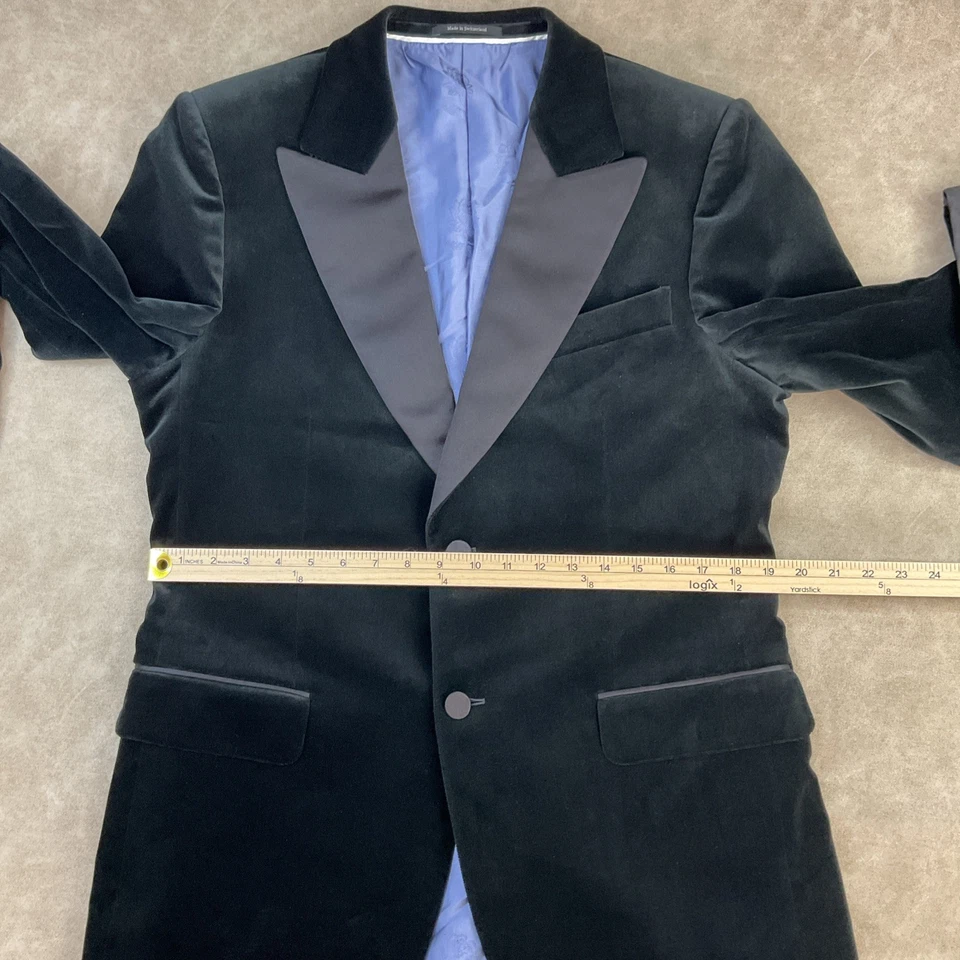 Abrigo Blazer Chaqueta Esmoquin Gucci Terciopelo Elegante Cena Dos Botones Talla 52 A Medida Foto 4 de 4